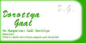 dorottya gaal business card